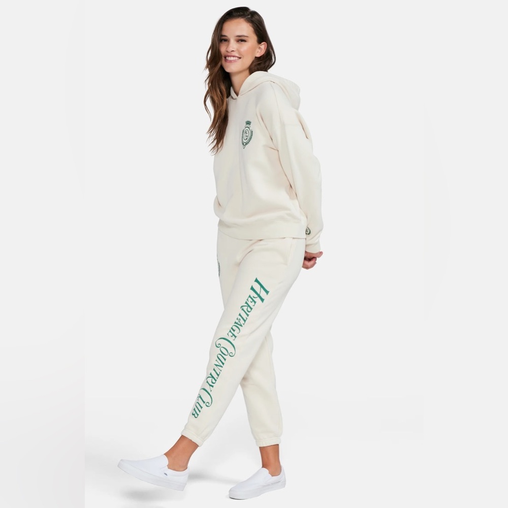 NWT Wildfox SET! Cream Sweatshirt/Sweatpants